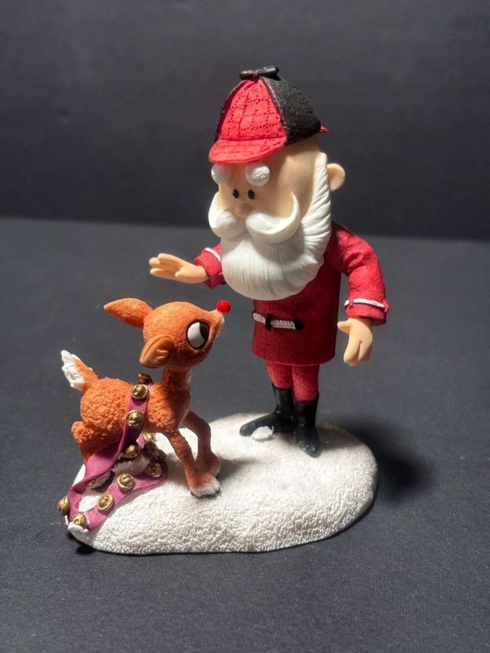 Rudolph & Santa Figurine Enesco Rudolph The Island Of Misfit Toys Vintage